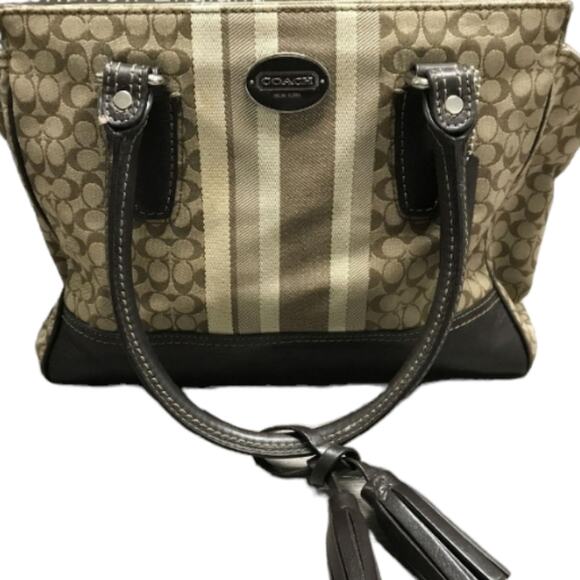 COACH EUC 19915 LEGACY SIGNATURE MED CANDACE SATCHEL BAG - Picture 1 of 8